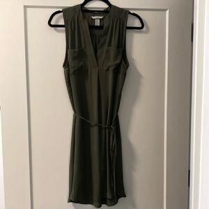 H&M Olive Green Sleeveless Dress